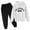White, variant on WEIYLL Autumn Outfits for Boys Winter Pullover Hoodie Letter Printed Long Sleeve Black Suits 3-4 Years