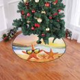 thumbnail image 2 of FMSHPON Family of Starfishes on The Summer Beach Xmas Christmas Tree Skirt Stand Mat for Holiday Party Decoration Indoor Outdoor 48 inches, 2 of 3