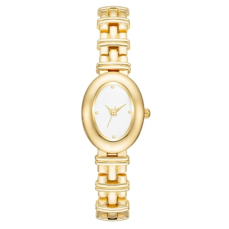 Time & Tru Women's Gold-Tone Wristwatch