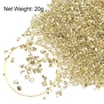 thumbnail image 3 of Unique Bargains Bright Golden Irregular Metallic Glitter Crushed Glass Chips, 20g, 1-3mm, 3 of 5
