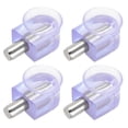 thumbnail image 5 of Soportes de estante, abrazadera de vidrio, aleación de zinc con ventosa, 4 piezas, 5 of 5