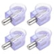 thumbnail image 5 of Soportes de estante, abrazadera de vidrio, aleación de zinc con ventosa, 4 piezas, 5 of 5