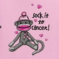 thumbnail image 6 of Wild Bobby, Sock It to Cancer Monkey Tee USA Flag Sleeve Breast Cancer Awareness Unisex Graphic Tee, Light Pink, Small, 6 of 6