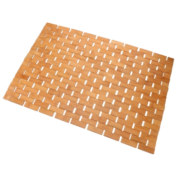 OHOIOLLA Bathroom Rugs Bamboo Waterproof 1Set
