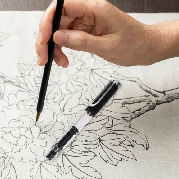 ETEREAUTY 3-Pack Refillable Fountain Brush Pens with Flexible Tips for Chinese , Drawing, and Sketching Art