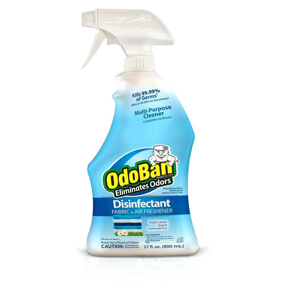 Odoban Disinfectant Fabric And Air Freshener, Fresh Linen Scent, 27