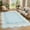 Blue, variant on COZONY 9'x12' Scalloped Washable Area Rug, Extra Large Non-Slip Low Pile Carpet for Living Room, Dining Room, High Traffic Areas, Black