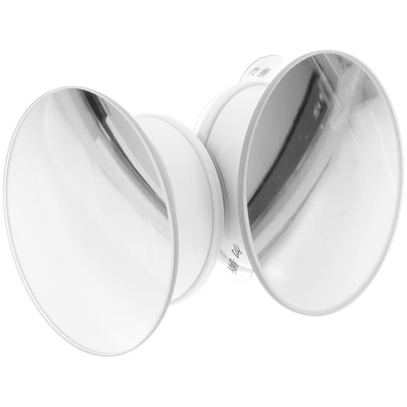 Worgeous 1 Pair Blind Spot Cars Mirror Cars Rear View Mirror Round Rear View Mirrors Frameless Glass Wide Angle Suction Cup Design Side Blindspot Convex Automotive Accessories