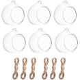 thumbnail image 1 of BlogBlog Hanging Glass Candle Holder, Globe Glass Tea Light Holder, Hanging Glass Vase, Flower Plants Terrarium, Glass Orbs Container, Micro Landscape DIY for Home, Office, Wedding (3.15" 6Pcs), 1 of 7