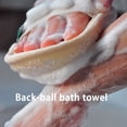thumbnail image 2 of Toystoory Esponja de ducha de baño de lufa, depurador de limpieza, suministros para la piel, accesorios, herramientas ligeras ovaladas, cuidado de masaje Juegos de accesorios de baño Beige Toystoory HA076967-02, 2 of 6