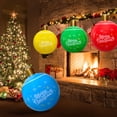 thumbnail image 2 of Bola de Navidad inflable de PVC para decoración de jardín, adornos de 60CM, atmósfera de fiesta de año nuevo, patio, césped, decoración de porche, 2 of 5