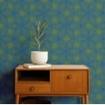 thumbnail image 2 of S4Sassy Self-Stick Decorative Boho Wallpaper, Dot Geometric Print Wall Paper, Vinyl Waterproof Contact Paper, Blue, 25"X 240" Removable Renter Friendly Walls Covering For Bedroom, Dining Room, 2 of 8
