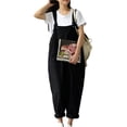 thumbnail image 2 of Nuevas mujeres sueltan monos de mono sólido bolsillos sin mangas largas piernas pantalones cortos Romacci Mono, 2 of 7