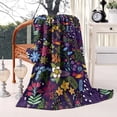 thumbnail image 2 of Pioneer Flower Floral Print Pattern Blanket,Comfortable Soft Flannel Throw Blanket,All Season,Warm Lightweight Blankets for Sofa Bed Couch Living Room Chair,60"x80", 2 of 4