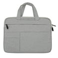 thumbnail image 1 of Funda para portátil impermeable de tela Oxford con doble cremallera Funda protectora para portátil Gris claro Gris claro 13 pulgadas, 1 of 10