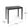 thumbnail image 3 of Roomfitters Wooden High Bar Table, Sleek Grey Finish, Ideal for Home Bar, Dining, or Kitchen Areas, Minimalist Modern Design with Sturdy Legs, Perfect for Small Spaces and Urban Interiors, 3 of 12