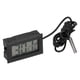 thumbnail image 4 of Digital Electronic Temperature Gauge Black ABS LCD Thermometer with External Probe, 4 of 5