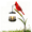 1 pcs A4, variant on Cardinal Solar LED Light Decor, Redbird Art Metal Staker Lamp Figurine Decoration, Outdoor Waterproof Garden Lantern that Feels Full of Life, Gifts for Mom Grandma Women 2 pcs