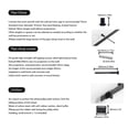thumbnail image 3 of Barn Door Hardware Kit, Multifunctional Barn Door Pulley Set Reasonable  for Storage Closet, 3 of 8