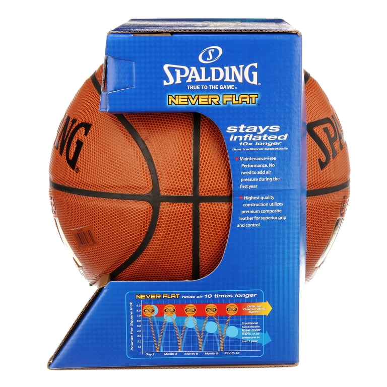 Spalding NeverFlat® Hexagrip Composite Basketball 29.5