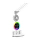 thumbnail image 3 of Lámpara de escritorio LED, ajustable para el cuidado de los ojos, con reloj, con portalápices, lámpara de noche, lámpara de lectura para habitación, temporizador y ventilador, 3 of 8