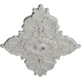 thumbnail image 3 of 67 1/4"W x 43 3/8"H x 4"ID x 2"P Melchor Diamond Ceiling Medallion (Fits Canopies up to 4"), Hand-Painted Ultra Pure White, 3 of 5