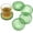 Clear Green, variant on XUET Modern Clear Coaster Set of 5- Glass Coasters for Drinks Crystal Coasters Round Cup Coasters Coffee Table Decor for Office, Kitchen, Bar, Dining Room, Living Room, Patio(Amber)