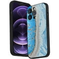 thumbnail image 1 of Compatible with iPhone 14 Pro Max Phone Case, Blue-Marble-48 Case Silicone Protective for Teen Girl Boy Case for iPhone 14 Pro Max, 1 of 1