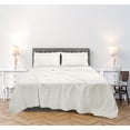 thumbnail image 3 of ROYALE LINENS 300 Thread Count 100% Long Staple Combed Cotton Striped Sheet Set - 4 Piece King Bed Sheets - 1 Fitted, 1 Flat & 2 Pillow Cases - Soft Cool & Crisp Sheet Set (King, Multi Stripe White), 3 of 10
