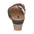 thumbnail image 3 of GC Shoes Womens Open Toe Memory Foam Wedge Sandals, Summer Platform Heels, Low Heeled Double Strap Slides, Cie/Bronze/6.5, 3 of 4
