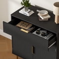 thumbnail image 2 of Coffee Bar with 2 Doors & Drawer, Sideboard Buffet with Adjustable Shelves, Liquor Cabinet with Storage, Accent Console Table for Living & Dining Room, Black, 2 of 9
