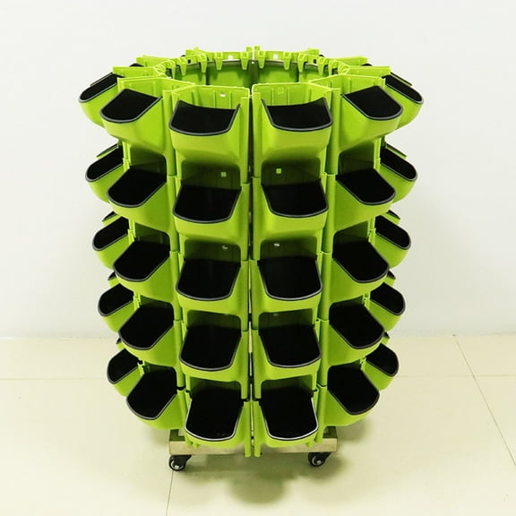 EZPXFCI Stackable Vertical Flower Pot Planter Gardening Pot for Indoor and Outdoor Use for Balcony and Garden Greening Space-Saving Design