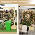 thumbnail image 5 of Outdoor Privacy Screen with Planter Box - 2-Panel Freestanding Garden Fence,41"x10"x65" Tall Outdoor Divider with Drain Holes & Raised Bed for Patio,Deck & Backyard (Natural Wood), 5 of 7