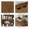 thumbnail image 6 of Sideboard Buffet Cabinet with Storage, Kitchen Storage Cabinet with 2 Doors, Walnut Coffee Bar Sideboard Cupboard, for Living Room, Hallway, 6 of 6
