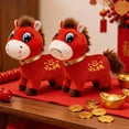 thumbnail image 3 of Crying Horse, Cry Cry/Sad Horse, Year of 2026 Horseplush, Lucky Chinese Lunar New Year Ornament for Home Store Tabletop Decor, Red, 3 of 7