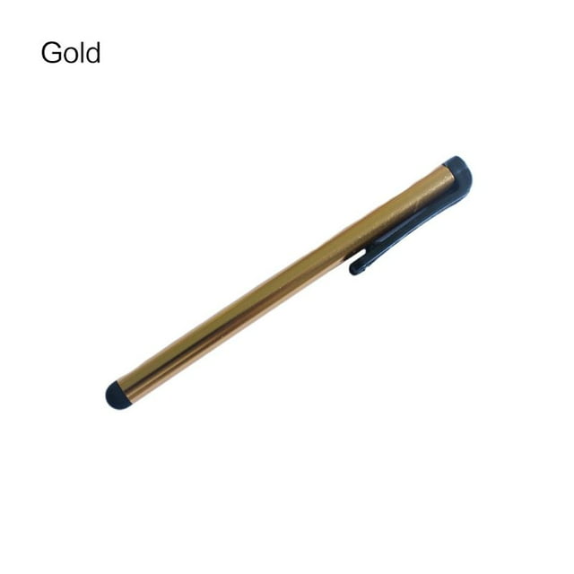 Clip Design Universel Tête Souple pour Téléphone Tablette Stylet Durable Crayon Capacitif Écran Tactile Or