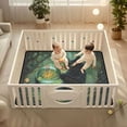 thumbnail image 2 of WOBOGO Black Cat Crystal Ball Baby Playmats Extra Large Waterproof Rollable Activity Pads for Toddlers 50×50inch, 2 of 7