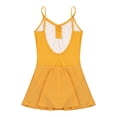 thumbnail image 4 of Aislor Girls Hollow Back Camisole Gymnastics Dance Leotards Ballet Tutu Dress 3-16 Yellow 5-6, 4 of 7