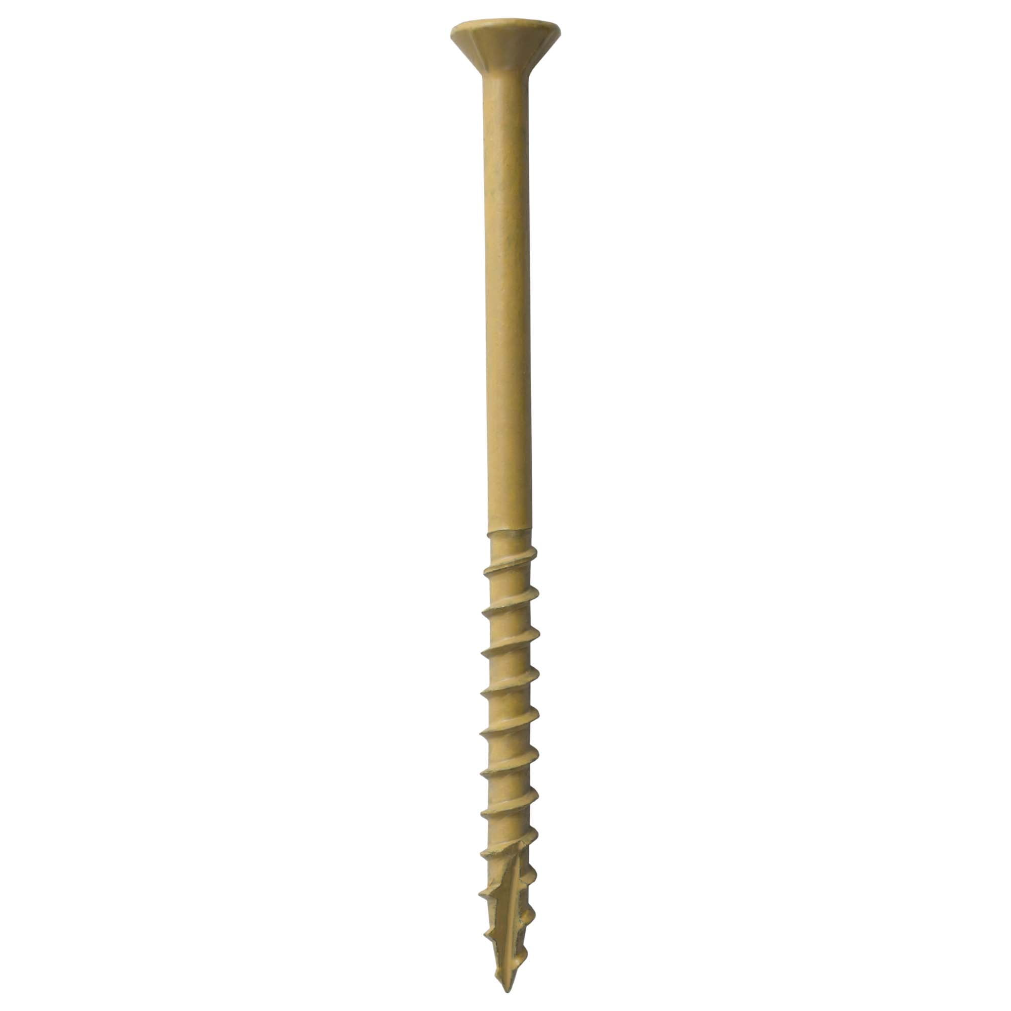 Grip-Rite PrimeGuard Plus #9 x 3 in. Tan Star Wood to Wood Deck Screw 25lb. Bucket