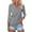 Gray-3/4 Sleeve Tops, variant on FNFYFH Womens 3/4 Sleeve V-Neck T-Shirt Casual Summer Tunic Tops Comfort Basic Tees Shirts