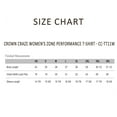 thumbnail image 3 of Crown Craze® Women's Zone Performance T-Shirt, 100% Polyester Bulk Tee, Assorted Short Sleeve Crewneck Plain Tees, Solid T-shirts (Dark Color 5 Pack, 2XL), 3 of 7