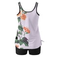 thumbnail image 4 of Fartey Tankini Swimsuits for Women 2025 Floral Print Bathing Suit Two Piece Modest Swim Suit Swim Tops with Boyshorts Loose Breathable Beach Vacation Swimwear Multicolor S-2XL, 4 of 6