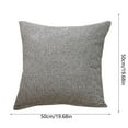 thumbnail image 3 of 20x20 Inch Solid Color Throw Pillow Covers Square Decorative Polyester Cushion Cases for Sofa Couch Bed Chair Living Room Bedroom Farmhouse Rustic Home Decor, 3 of 4