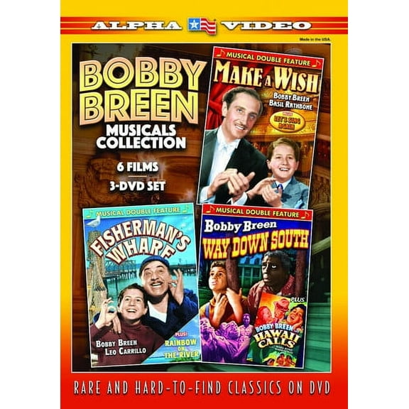 Bobby Breen Musicals Collection: 6 Films (DVD), Alpha Video, Music & Performance