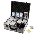 thumbnail image 1 of Caja de almacenamiento de tarjetas Azamou Toploaders con capacidad para más de 600 personas, color negro, 1 of 6