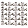 thumbnail image 4 of Round Head Fasteners,20set Brass Rivets Silver Stud Screws Brass Rivets Tailored for Perfection, 4 of 14