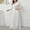 White, variant on Short Sleeve Dress for Women Fashion Hollow Out Lace Long Dress Evening Dress Party Dress on Clearance