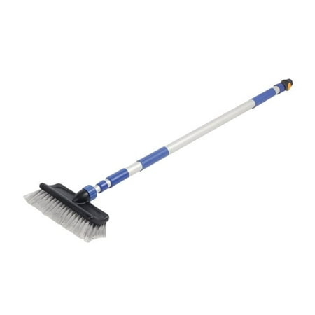 Camco 41960 Wash Brush with Flow Through Push Button Handle