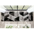 thumbnail image 3 of Well Woven Loecke Black Boxes Geometric 3D Textured Shag Runner 2'3" x 7'3", 3 of 8