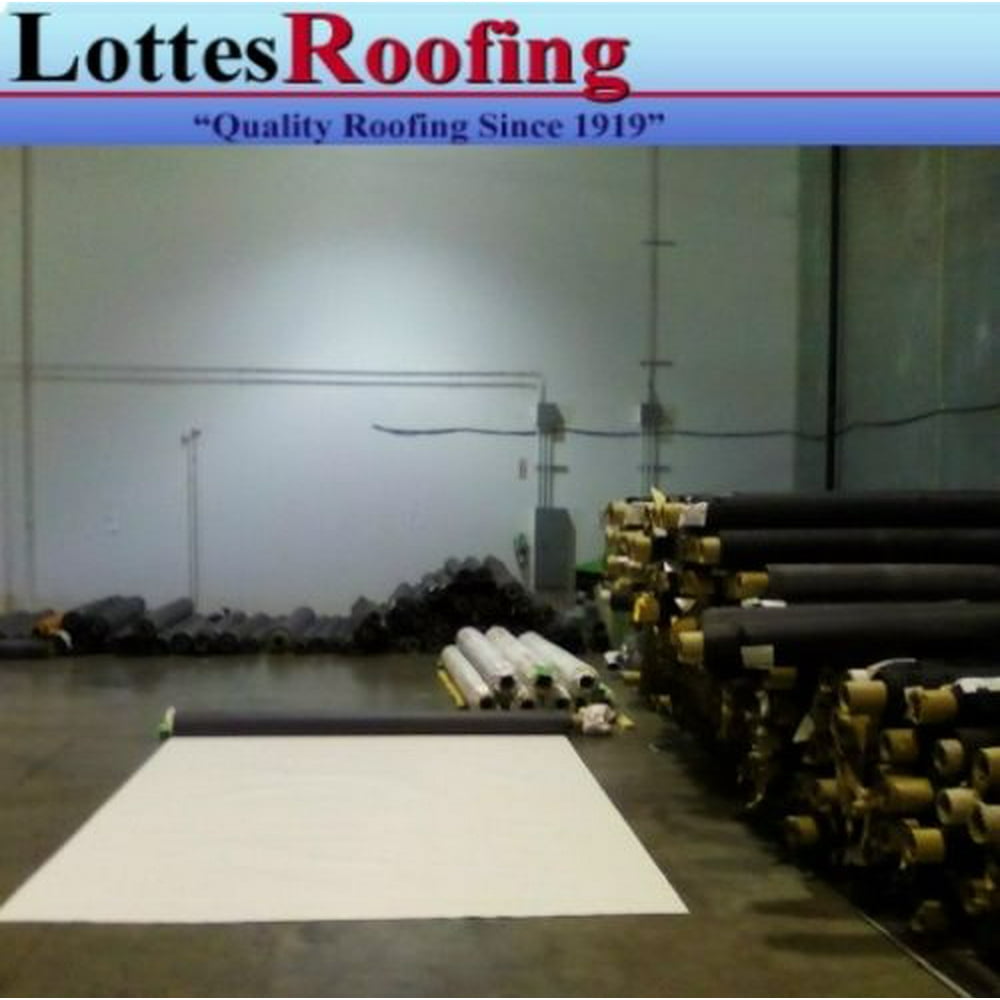 10' x 35' 60 MIL WHITE EPDM RUBBER ROOFING BY THE LOTTES COMPANIES